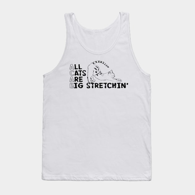 All Cats Are Big Stretchin' Tank Top by Halloween is Forever